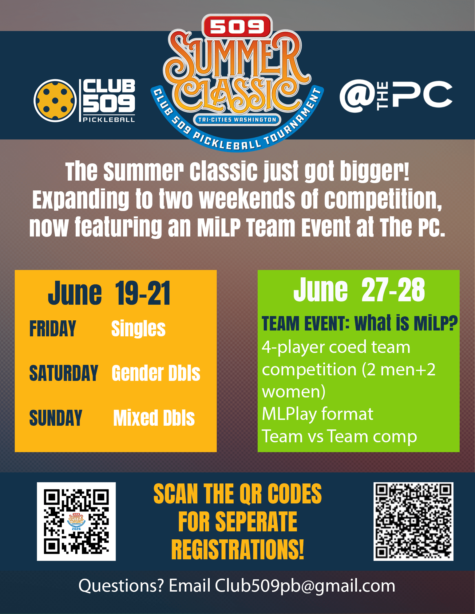 509 Summer Classic is Expanding! - Club 509 Pickleball